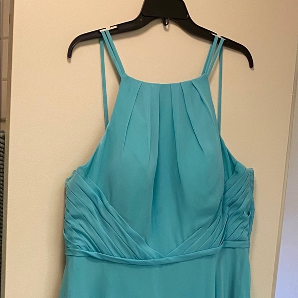 Azazie Long formal chiffon dress, plus size - Picture 3 of 5